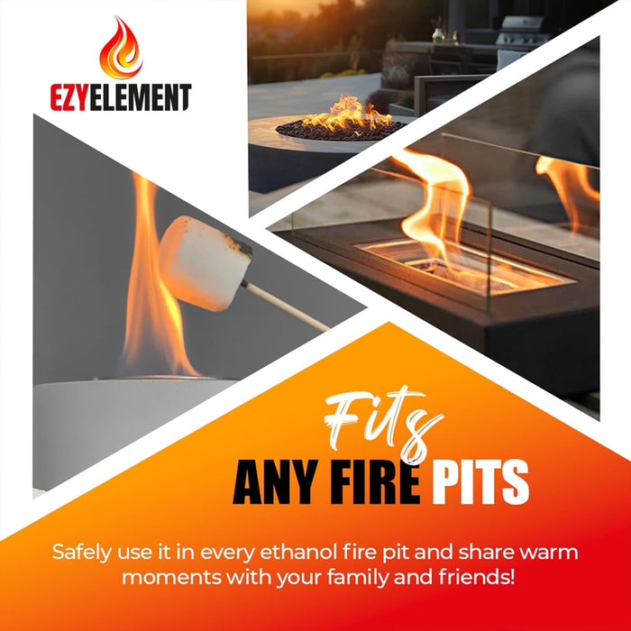 Bioethanol Fireplace Fuel – 1 Liter | Clean, Odorless & Smokeless Burning for Tabletop Fireplaces, Fire Pits & Ethanol Burners: Renewable, Eco-Friendly Fuel for a Warm and Inviting Ambiance