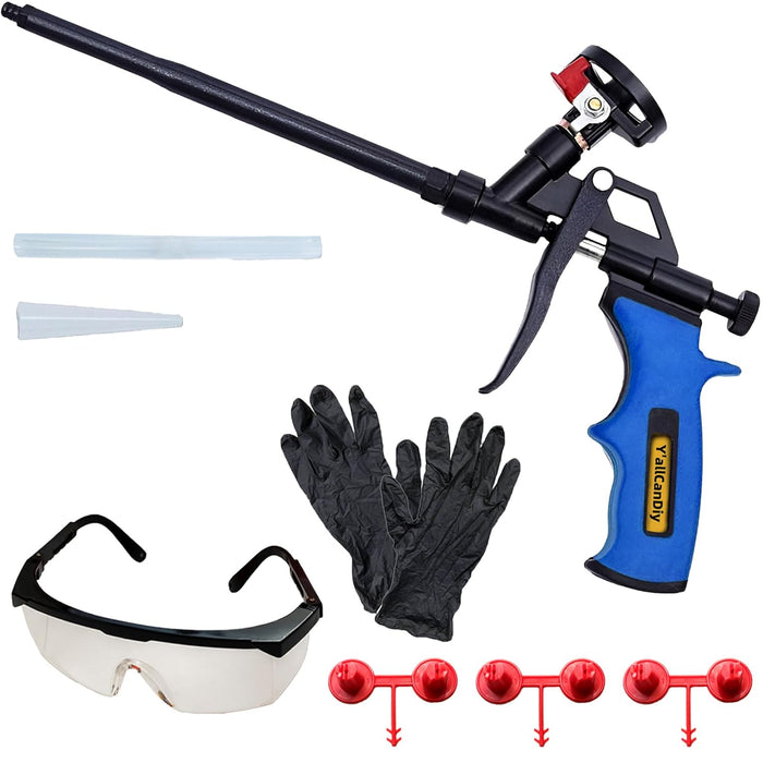 Y’allCanDiy PU Foam Gun Set – High-Precision Foam Dispensing Tool for Insulation, Sealing & Gap Filling - Color May Vary - 1 Pack