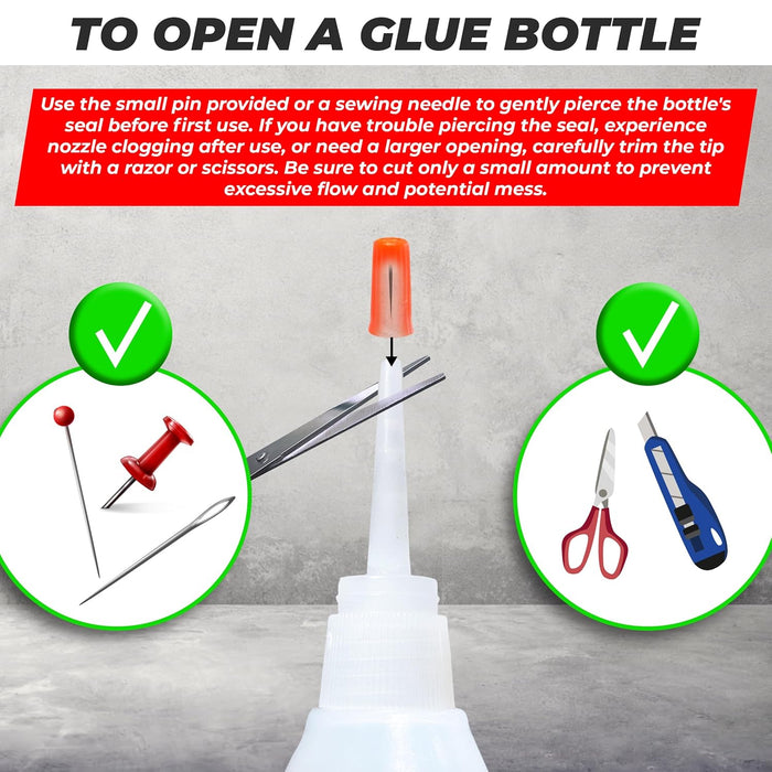 2 Pk X 1.76 Oz. (50g) CA Glue - Thin Cyanoacrylate Glue for Woodworking - Model Car Adhesive, Strong Bonds in Model Airplane, Wood Projects. Fast Drying, Instant Wood Bond